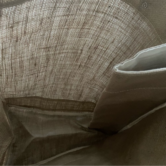 NWOT All’asta Burlap and Canvas Farmer’s Market Bag - Picture 4 of 6